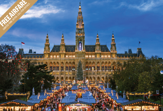 Christmas Market Cruise on the Danube River – Nov 30 – Dec 8, 2027